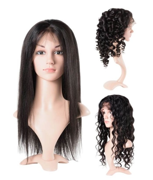 Indus Hair Virgin Temple Hair Front Lace Wig